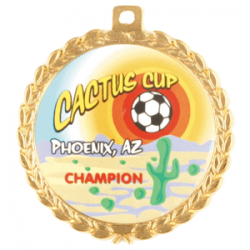  2” Mylar Unlimited Color Medal 