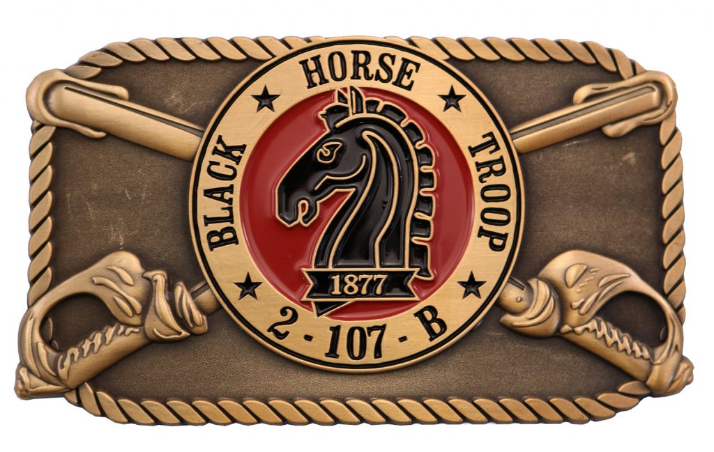 BLACK HORSE TROOP BELT BUCKLE