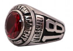 CHAPLTON HIGH SCHOOL RING RUBY STONE 1