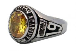 CHAPLTON HIGH SCHOOL RING TOPAZ STONE 2