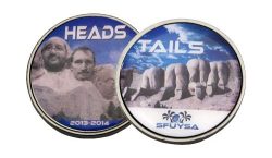 3” SCREEN PRINT SHINY SILVER METAL