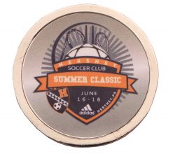 2” MYLAR SUMMER CLASSIC COIN SHINY SILVER METAL
