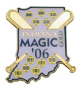 INDIANA MAGIC MYLAR PIN