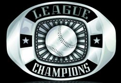 BASEBALL STOCK SILVER METAL RING