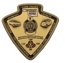 OKLAHOMA HIGHWAY PATROL COIN BACK