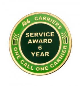 R-L CARRIERS DIE STRUCK PIN