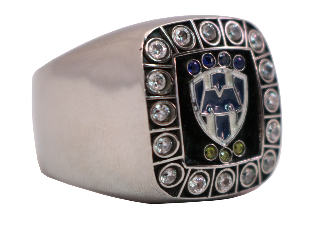 RAYADOS M CORPORATE RING STONES SIDE
