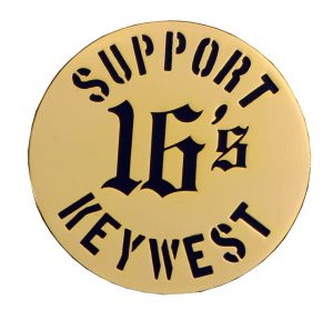 SUPPORT KEYWEST DIE STRUCK PIN