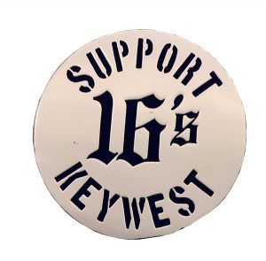 SUPPORT KEYWEST DIE STRUCK PIN