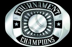 BASEBALL STOCK SILVER METAL RING