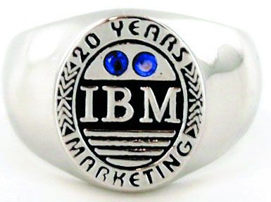 CORPORATE RING WITH STONES