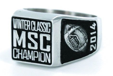 WINTER CLASSIC FOOTBALL CHAMPION RING WITH CUSTOM BASE WITH NO-STONE