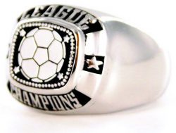 SOCCER STOCK GOLD METAL RING