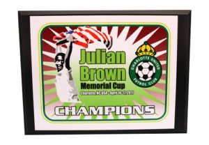 Soccer Tournament Champion BRASS PLAQUE