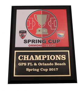 2017 SPRING CUP BRASS PLAQUE