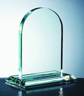 curved glass award