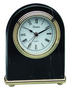 NAME PLATE ON CLOCK