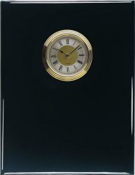  Premium Black Plaque with Clock 