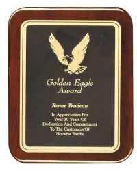  Golden Eagle Bank Award Plaque 