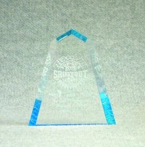 acrylic blue edge Award