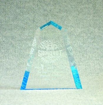 acrylic blue edge Award