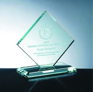 glass diamond award