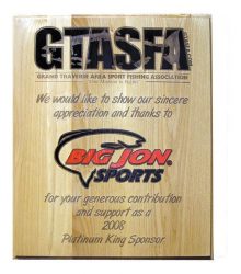  big jon sponsor Wood Plaque 