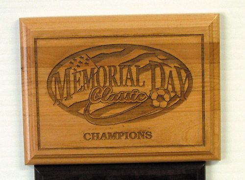 ENGRAVED WOOD plaque