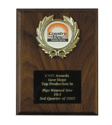  Laser Engraved Wood Plaque with emblem 