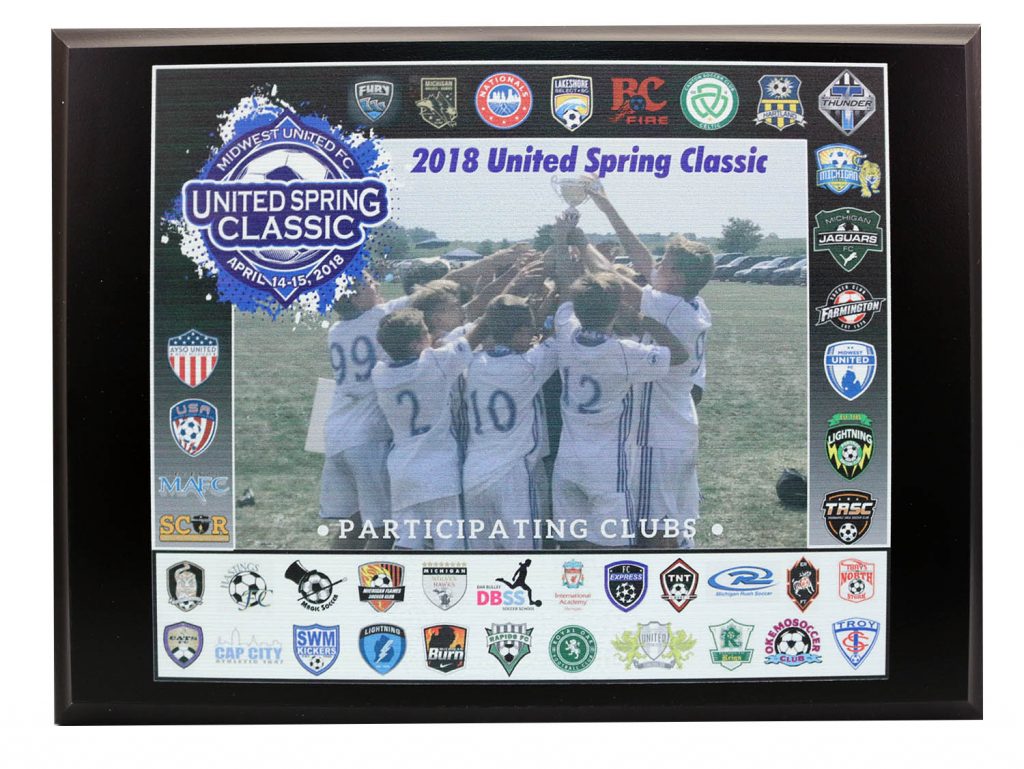 2018 UNITED SPRING CLASSIC UV PRINT PLAQUE