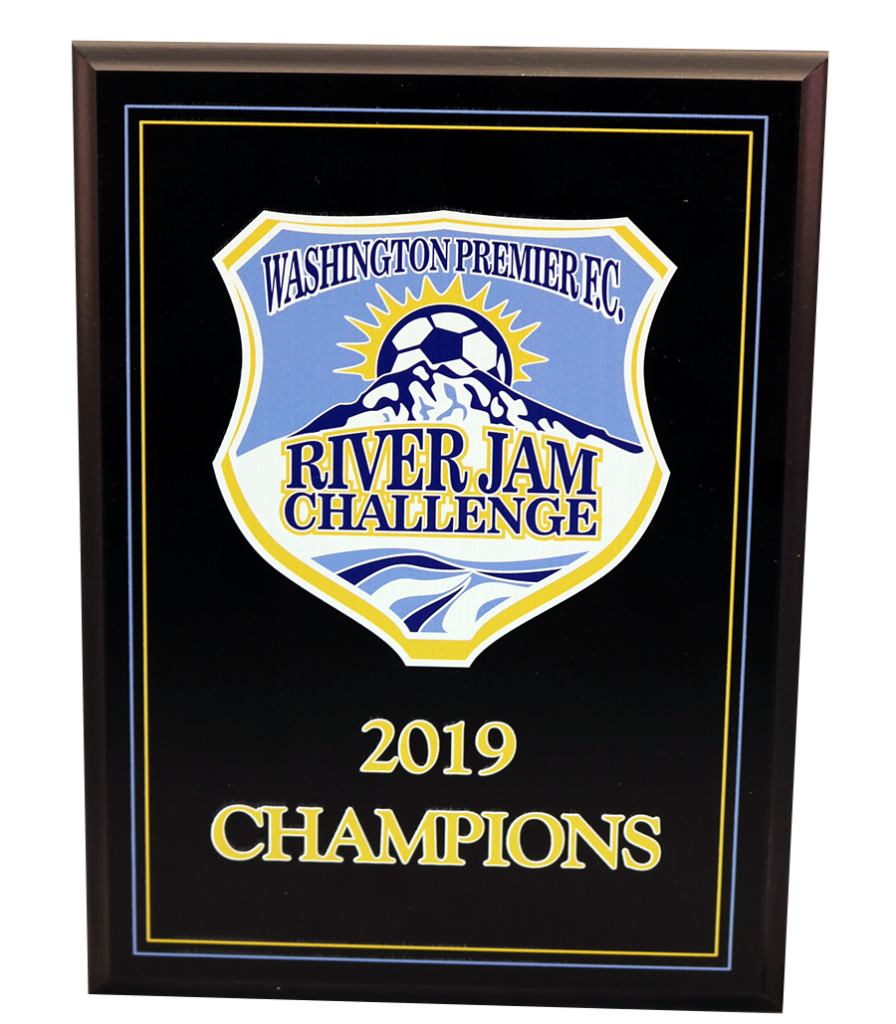 2019 RIVER JAM UV PRINT PLAQUE