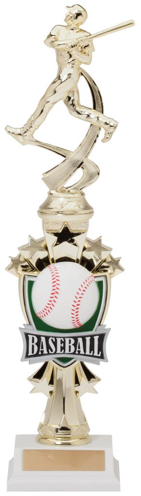 Trophée Baseball Topper Garçon 5 Pouces - Little League - Plastique Doré (occasion)