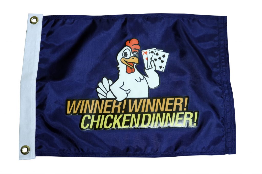 CHICKEN FLAG UV PRINT