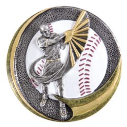 silver and gold baseball pitcher award