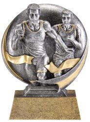 Silver and Gold Running Trophy - 2 Males