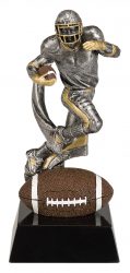 gold and silver football trophy