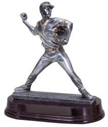 silver baseball trophy