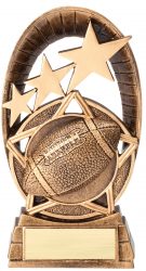 gold football trophy