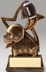 gold football trophy