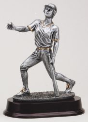 silver softball trophy
