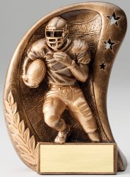 gold football trophy