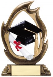 Academic Award with diploma and graduation hat