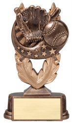 gold baseball trophy