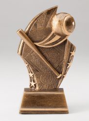 gold baseball trophy