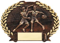 Gold Basketball Award Plaque - Females