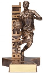 Gold Basketball Trophy - Male