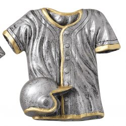 silver and gold baseball award