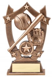 gold baseball trophy