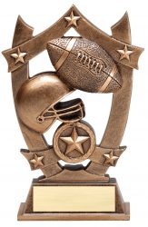 gold football trophy