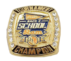  GOLD BACK 2 SCHOOL SLAM CHAMPIONSHIP RING 